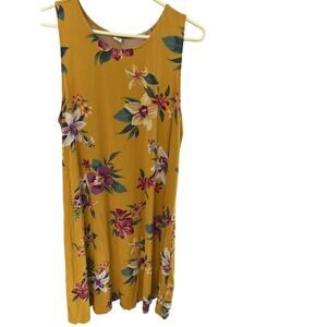 Old Navy Womens Shift Dress XL Cover Up Sleeveless Floral BeachCottage Coastal